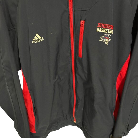 Adidas Team Duquesne Dukes Basketball Full Zip Windbreaker Jacket Size XXL - Picture 2 of 6
